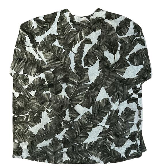 Show me your mumu oversized Leaf Print Sweater size Small - Picture 4 of 6